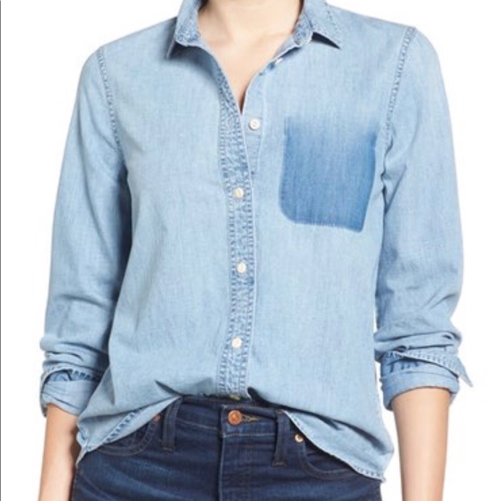 Madewell Shrunken Chambray Shirt Soldout